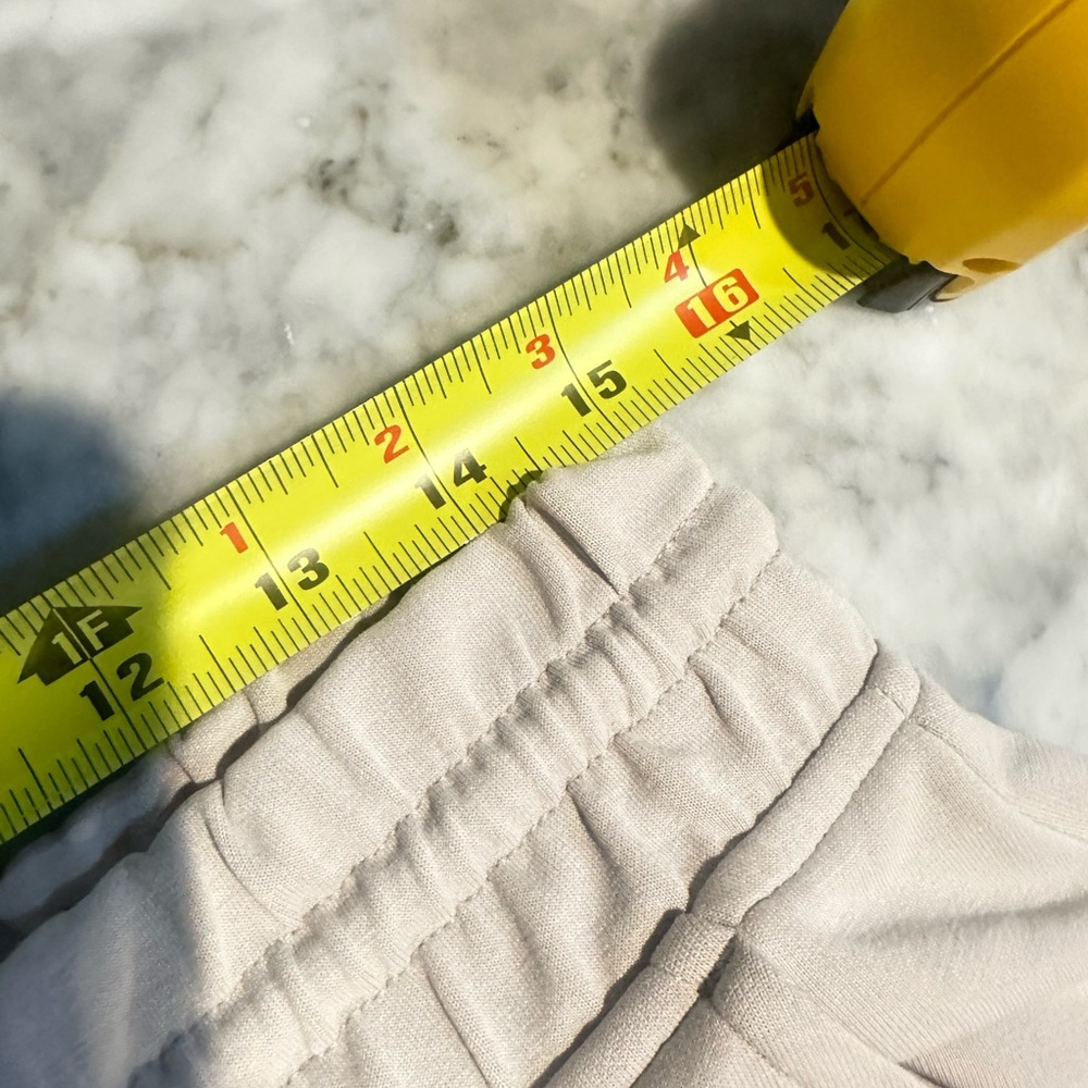 Athleta Seasoft Mid Rise Straight Crop Pants Beige Tan Size M Soft Lounge - Picture 7 of 8